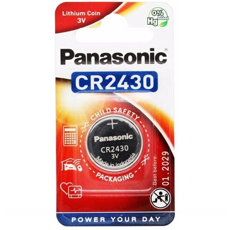 Panasonic CR-2430EL - Size: CR2430 - 3V - Lithium …