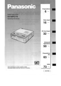 Panasonic User Printer Manual