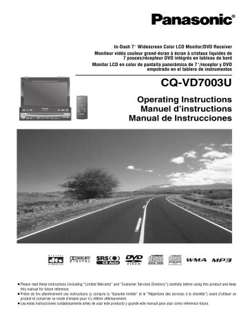 Panasonic car video system user manual. - Guida allo studio di certificazione boc di allenamento atletico.