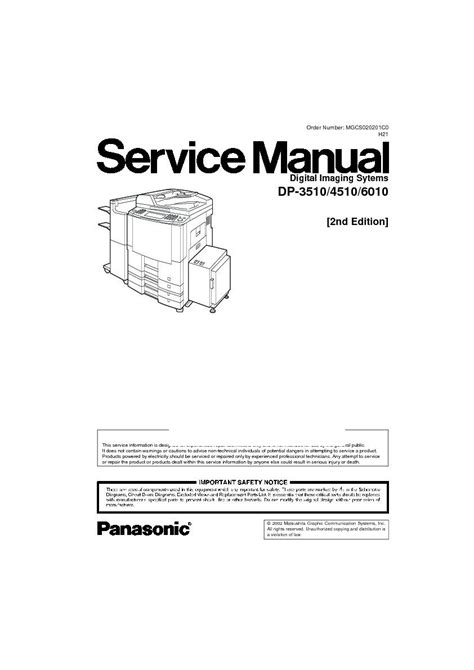 Panasonic dp 3510 4510 6010 service handbuch. - Notes de prison de bertrande d'astier de la vigerie.