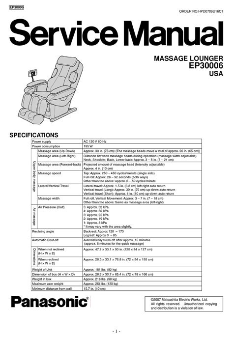 Panasonic ep30006 service manual repair guide. - Honda crv 2006 manuale di riparazione.