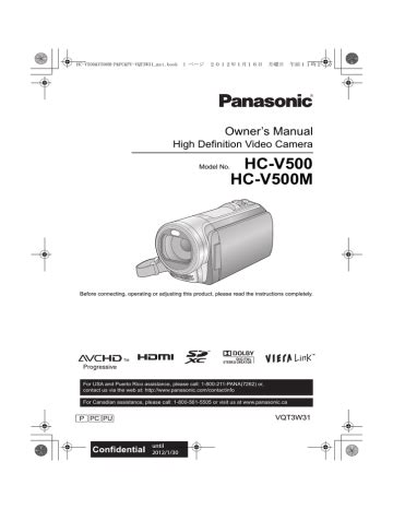 Panasonic hc v500 hd camcorder manual. - Reader s guide to the legend of drizzt.