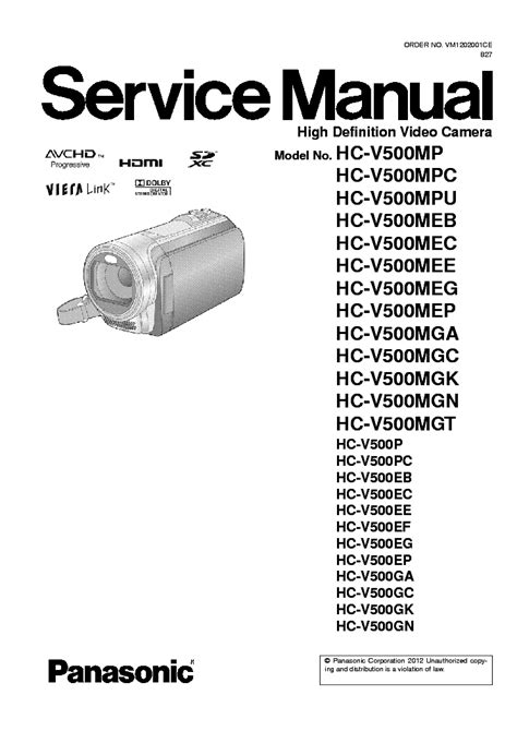Panasonic hc v500 hd video camera service manual. - Answer to world history study guide.