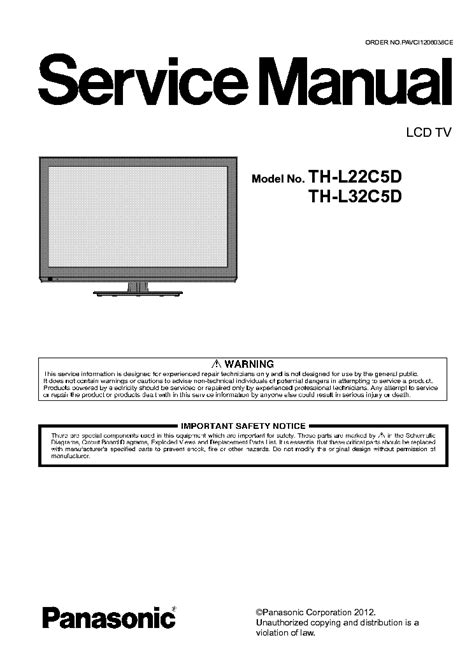 Panasonic l l32c5d manual de servicio reparacion. - Ultimate geography and timeline guide 2nd edition.