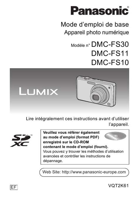 Panasonic lumix dmc fs30 series service manual repair guide. - Foerst og stoerst, sidst og mindst.