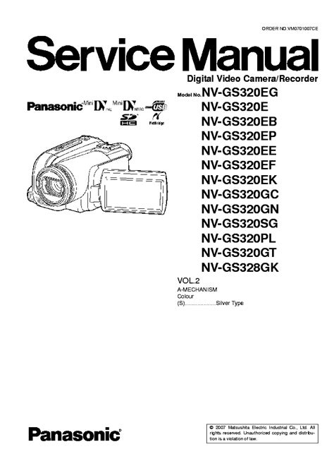 Panasonic nv gs320e camcorder service manual. - Constitution de la république de côte d'ivoire..