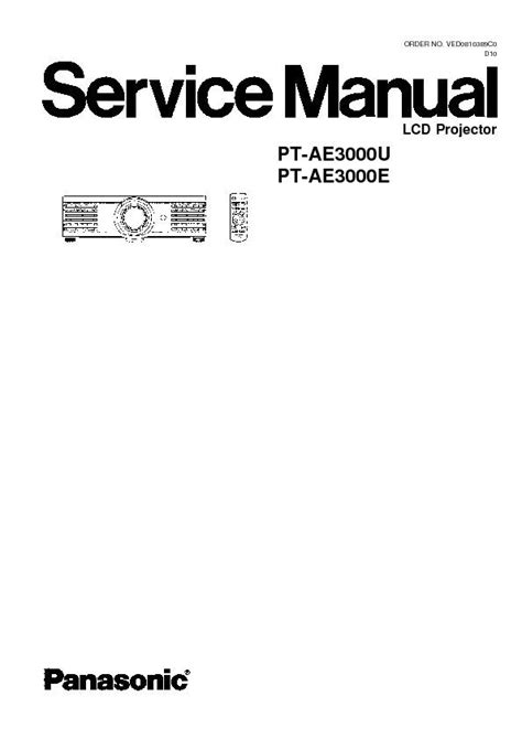 Panasonic pt ae3000u pt ae3000e service manual. - Jahres-bericht über das bischöfliche lyceum zu eichstätt für das studienjahr 1882/83.