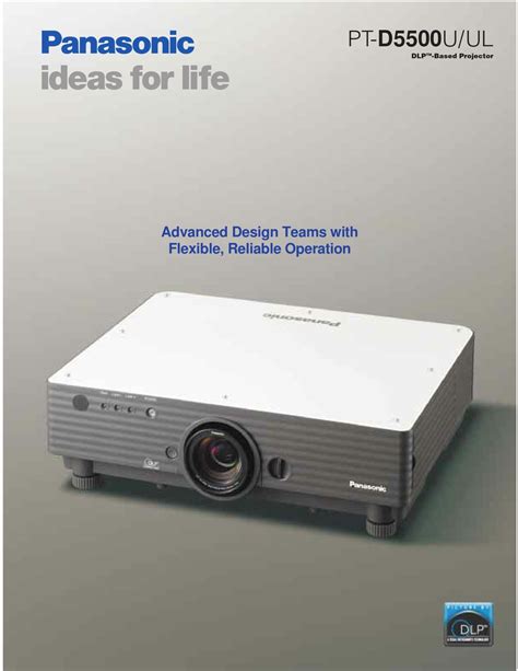 Panasonic pt d5500 projector service manual. - Cameo sundance spa 880 users manual.