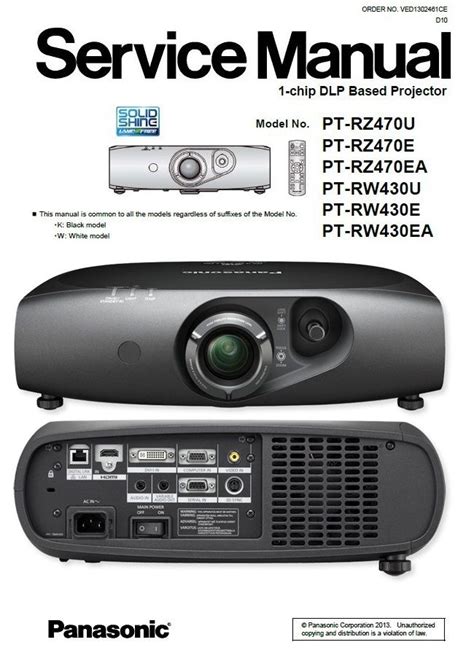 Panasonic pt rz470 rw430 service manual and repair guide. - Control de los medios de comunicación.