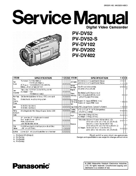 Panasonic pv dv52 pv dv52 s pv dv102 pv dv202 pv dv402 service manual. - Smc stinger 250 stg 250 atv full service repair manual.
