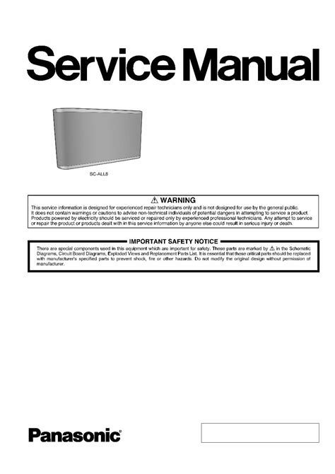 Panasonic sc all8 wireless speaker system service manual. - Telikin 22 quick start guide and users manual dvd optional.