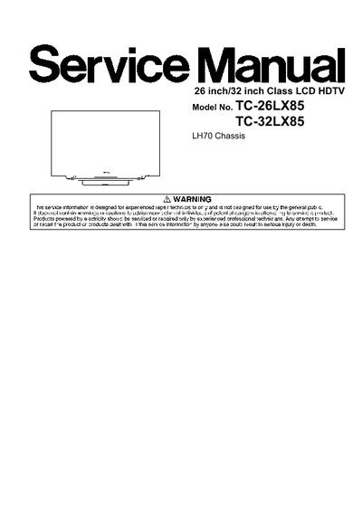 Panasonic tc 26lx85 tc 32lx85 lcd tv service manual download. - Modern physics kenneth krane 3rd edition.