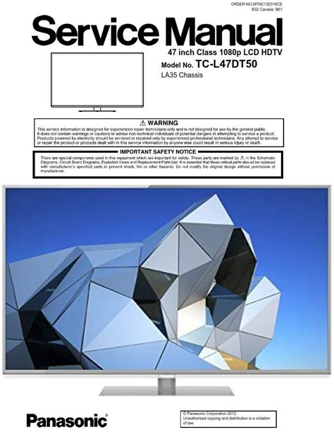 Panasonic tc l47dt50 lcd tv service manual. - Bang and olufsen beosound 9000 manual.