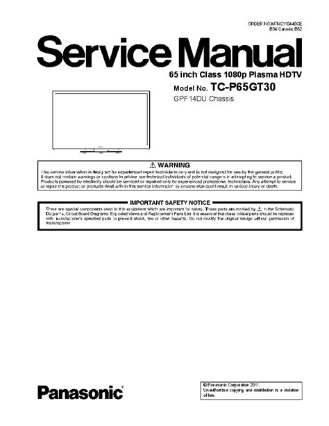 Panasonic tc p65gt30 service manual repair guide. - Managing closely held corporations a legal guidebook.