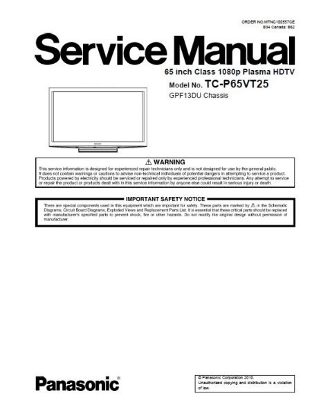 Panasonic tc p65vt25 plasma hd tv service manual. - 1990 kawasaki gpz 900 r service workshop manual.