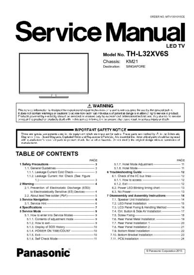 Panasonic th l32xv6s led tv service manual. - Manuale di servizio del motore nissan h25.