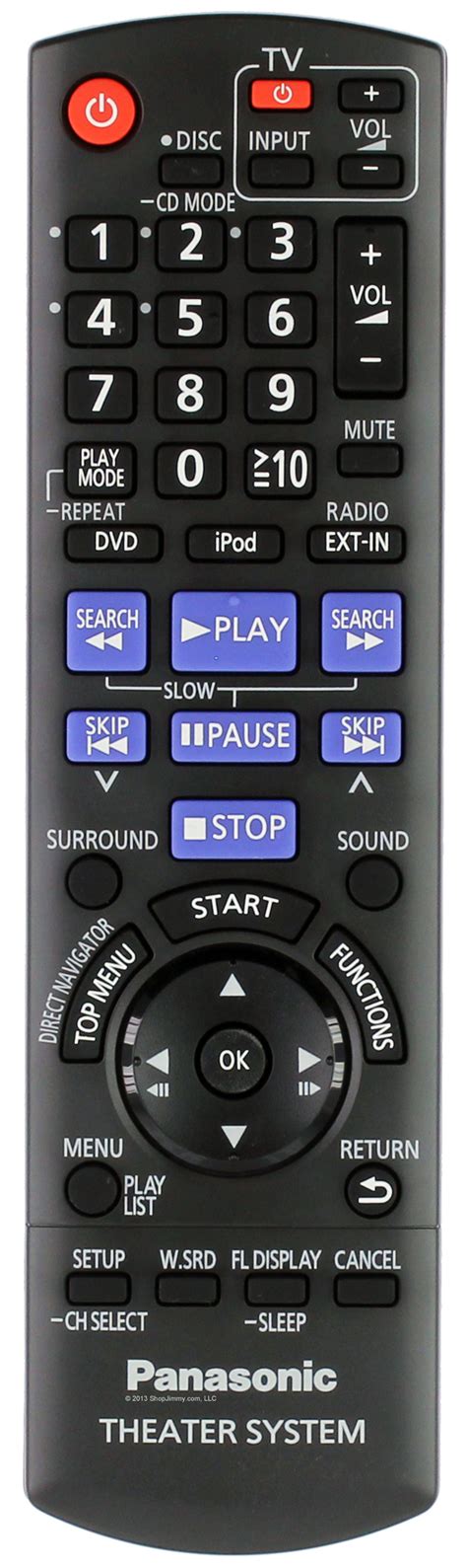Panasonic tv home theater volume.  This Replacement Remote Control N2QAYB000359 is designed for...