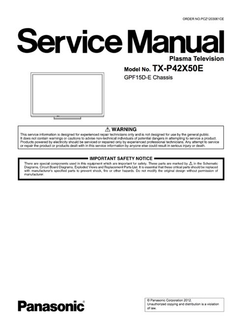 Panasonic tx 28pn1 tv service manual. - Girl with a pearl earring study guide.