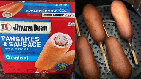 Pancake sausage on a stick air fryer. Make cook-from-frozen meals even more convenient and with these healthy air fryer cooking instructions for your favorite frozen meals. Air Fryer Recipes. Home; ... How long do you cook Jimmy Dean pancake and … 