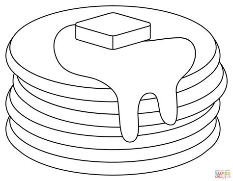 Pancakes Coloring Pages