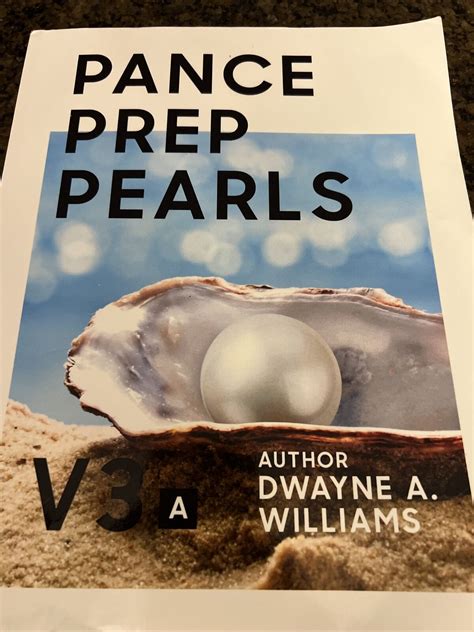 Download Pance Prep Pearls By Dwayne A Williams