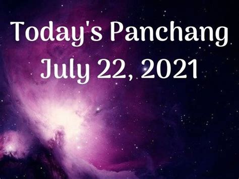 Panchang, July 22, 2024: Check out the Sunrise and Sunset timing ...