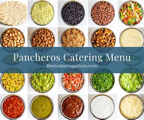 Pancheros Catering Menu