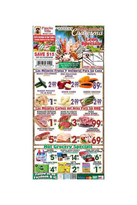 Pancho villa san ysidro weekly ad. Weekly Ad. Extraordinary Offers Every Week. Subscribe to Weekly Ad. Future Services. Tortilleria. currency exchange. Check cashing. Money Orders. Money Transfers. Taqueria. Our Locations. Find a store very near to you. La Bodega Market. 110 E Olive Dr. 92173 San Ysidro (619) 428-4481. Open from 7am to 9pm Monday to Sunday. La Bodeguita. 4174 ... 