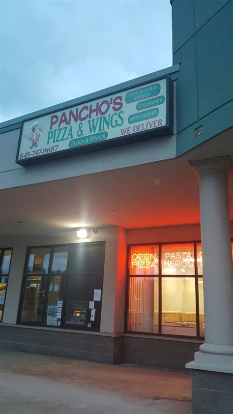  Pancho's Pizza & Wings Reviews. 3.4 (14) Write a review. March 2024. ... Restaurants in Liberty, NY. 25 Sullivan Ave, Liberty, NY 12754 (845) 747-9686 Website Order ... . 