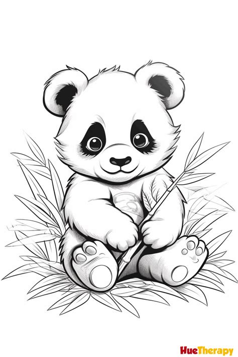 Panda Coloring Book