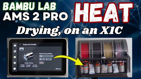 Panda touch ams 2 pro.  (specifically Filament drying option through the AMS 2 Pro and no...