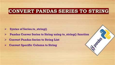 Pandas b string.  Concatenating a single Series into a string# Dec 10, 2025 · Pandas p...