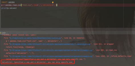 Pandas csv python.  If sep=None, the C engine cannot automatically detect the separ...