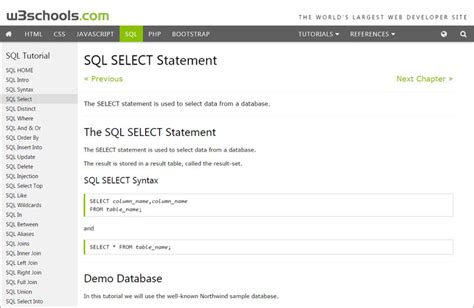 Pandas database.  From SQL W3Schools offers free online tutorials, references and exercises...