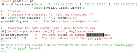 Pandas datetime64. date [source] # Returns numpy array of python datetime. Series.  Column keys...