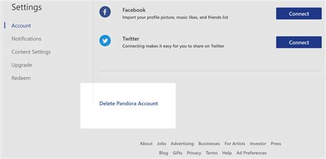 Pandora How to Delete Your Account and Song Data