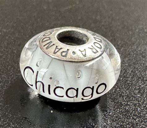 Pandora rare chicago blackhawks murano