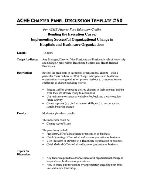 Panel Discussion Script Form Fill Out and Sign Printable PDF Template