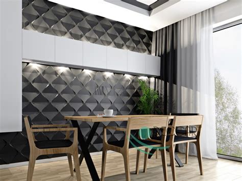 Panele ścienne 3D Styropianowe do salonu - Kasetony - Decor …