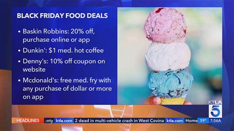 Panera Bread, Baskin Robbins and more offering Black Friday deals