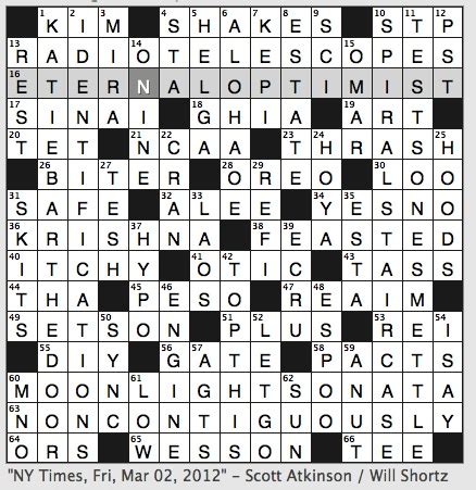 Panglossian advice crossword. People magazine printable crossword puzzles are crossword puzzles that are found on People magazine’s website. These crossword puzzles are similar to the crossword puzzles that are... 