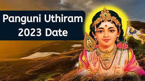 This Panguni Uthiram is being celebrated today, on April 5, 2023. Panguni Uthiram 2023: Date and Nakshatra Time. Uthiram Nakshatra Begins - April 4, 2023 - 09:36 AM. Uthiram Nakshatra Ends - April 5, 2023 - 11:26 AM. Panguni Uthiram 2023: Significance. Panguni Uthiram has a great religious and spiritual significance among Hindus Tamil people.. 