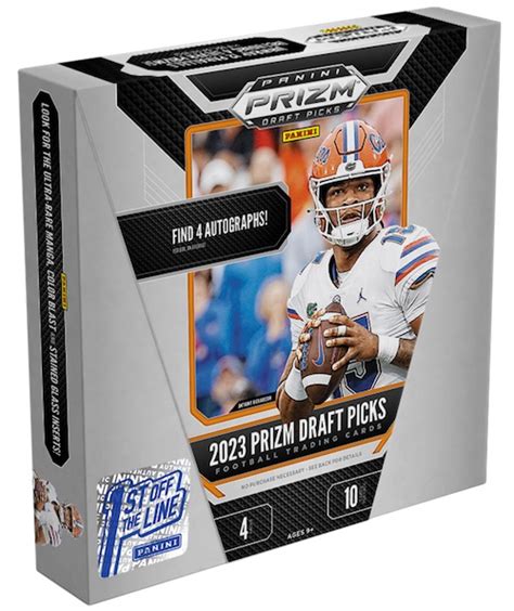 Panini prizm football 2023 checklist. 2023 Panini Prizm Draft Picks - Prizms Gold. Total Cards: 199 Rating: 0.0 (0 votes) Rate this set... * *Clicking on this affiliate link and making a purchase can result in this site earning a commission 