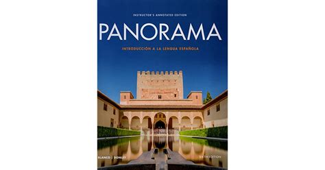 Panorama 6th edition. Jan 1, 2020 · Panorama, 6th Edition. Student Edition, Supersite Plus w/vText (36 Month Access). ISBN 9781543319590. Blanco/Donley. Loose Leaf. 2 offers from $319.99. Next page. 
