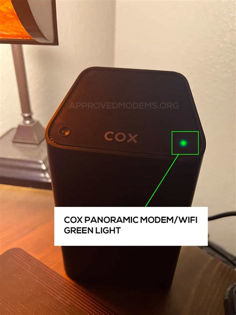 Panoramic modem keeps going from a steady green light …