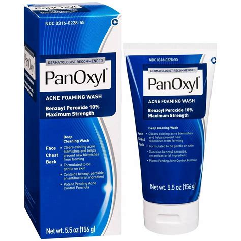 Panoxyl Acne Foaming Face Wash Benzoyl Peroxide 10