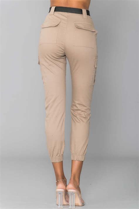 Pantalon cargo taille basse - Beige clair - FEMME H&M BE