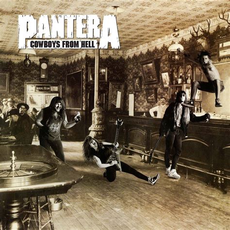 Pantera cowboys from hell. Nov 21, 2011 · Album: Cowboys From Hell (20th Anniversary Deluxe Edition)Year: 1990(2010 reissue/digital remaster)Type: RemasterCountry: United StatesGenere: Groove MetalBi... 