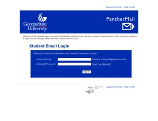 Panthermail gsu edu. Sorry, it looks like there is a problem finding your session. This can happen if you waited too long on the login page, or if you were redirected to a different ... 