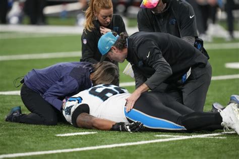 Panthers rookie Chandler Zavala travels home with team after going to hospital with neck injury